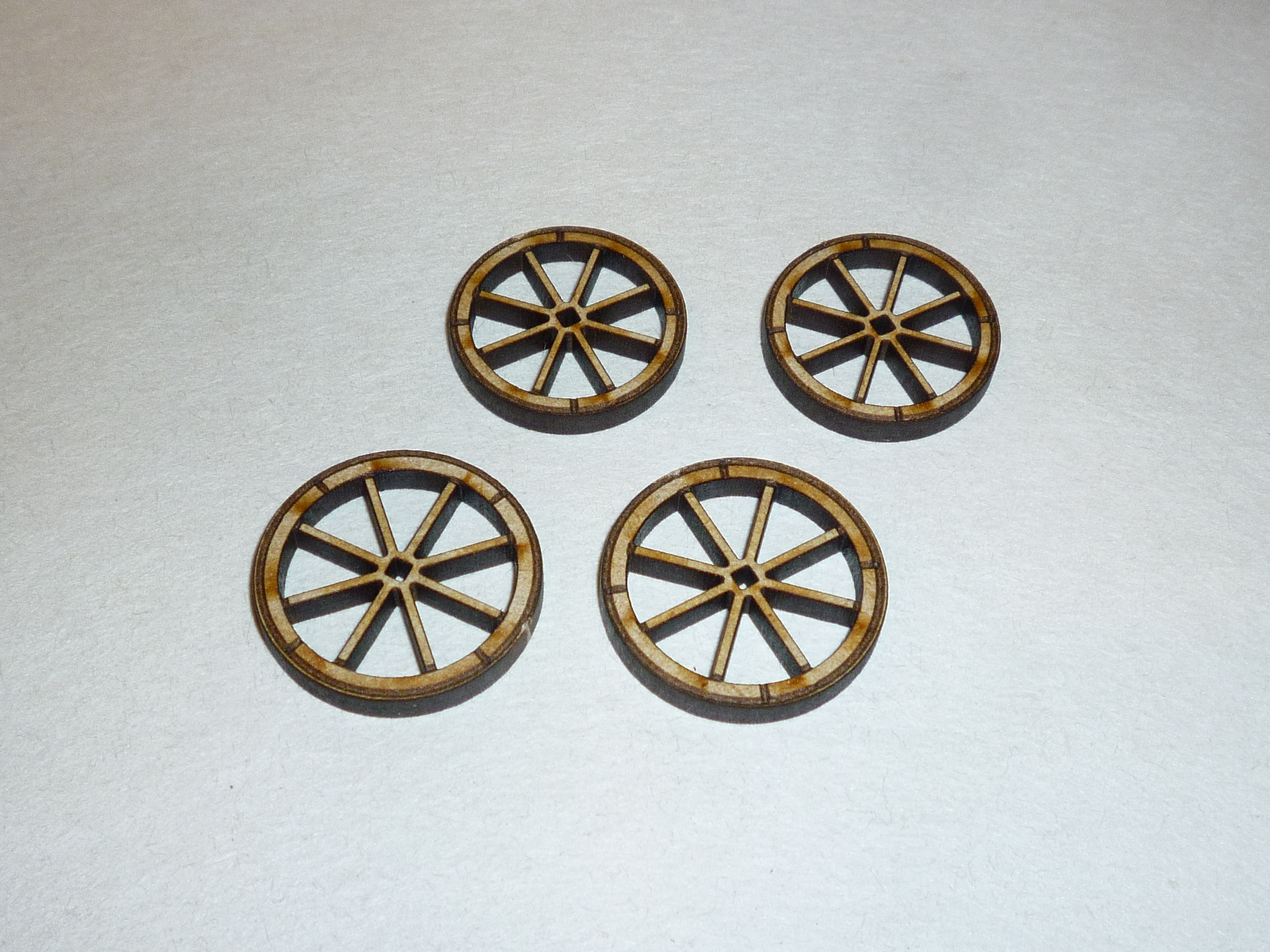 **NEW** Wooden Wheels for Artillery Cart Wagon etc 28-32mm scale Fantasy Bits 